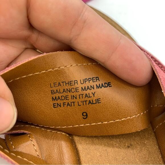 NWOT Seychelles Women's Mosaic Thong Flat Sandal In Pink Suede Size 9 Boho Beach - Picture 10 of 11